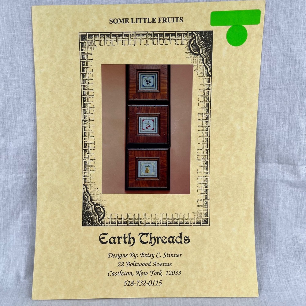 Earth Threads Some Little Fruits Cross Stitch Pattern Betsy‎ Stinner 2000